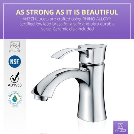 Anzzi Alto Single-Handle Mid-Arc Bathroom Faucet, Polished Chrome L-AZ012